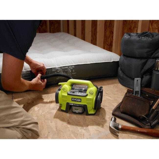 Ryobi one+ 18v cordless air inflator and discount deflator